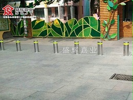 北京海淀常青幼儿园学校门口升降柱--【盛辉嘉业】提供
